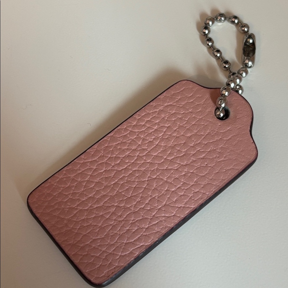 Coach Keychain Leather Tag - Picture 5 of 9